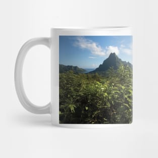 View Of Mountain Peaks Moorea Mug